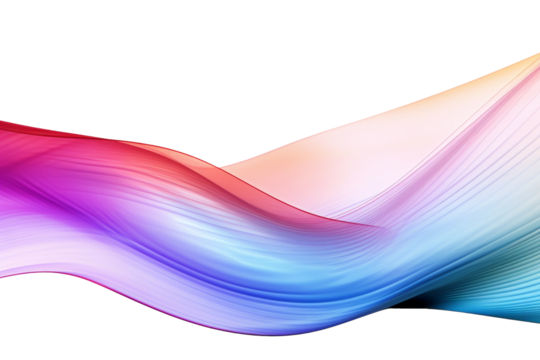 Vibrant Spectral Dance. On a White or Clear Surface PNG Transparent Background.