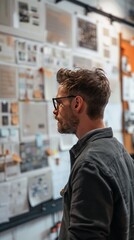 designer working on Mmoodboard