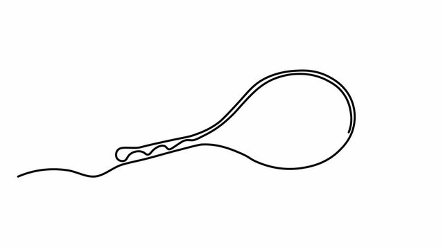Self drawing animation one continuous line draw, logo,
Abstract tennis racket and ball, lawn tennis,sports