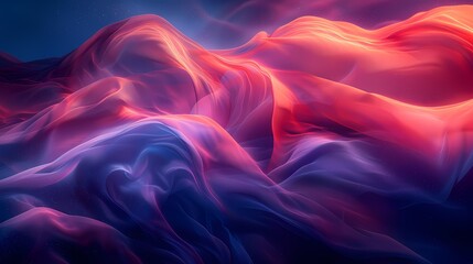 Obraz premium Digital technology red and blue flowing lines poster PPT background