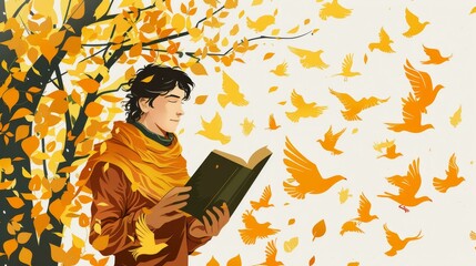 A poet enlivens performances with vivid gestures.