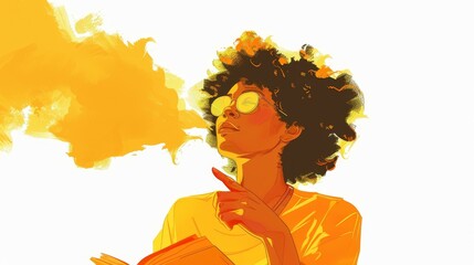 A poet enlivens performances with vivid gestures.