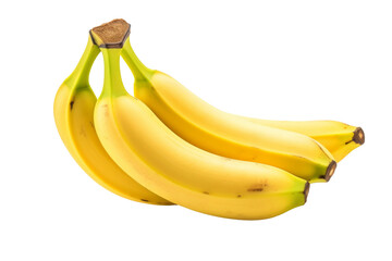 Towering Bananas of Sweet Serenity. On a White or Clear Surface PNG Transparent Background.