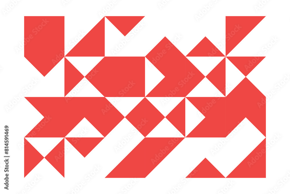 Aufkleber seamless vector geometric color pattern background, retro color background.