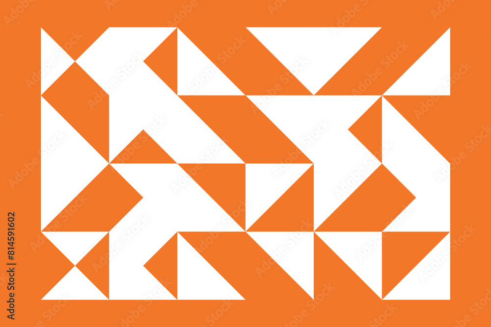Aufkleber seamless vector geometric color pattern background, retro color background.