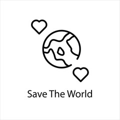Save The World Vector icon