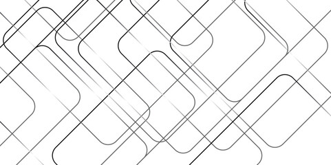Abstract grey lines on white background with luxury shapes architecture plan. Modern pattern elegant gray line template background.