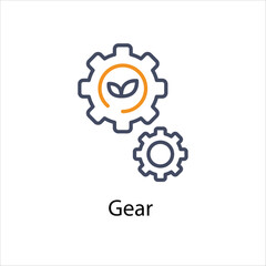 Gear Vector icon 