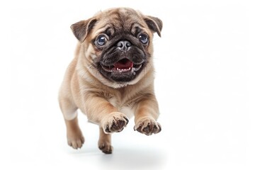 Obraz premium very adorable dog puppy jumping