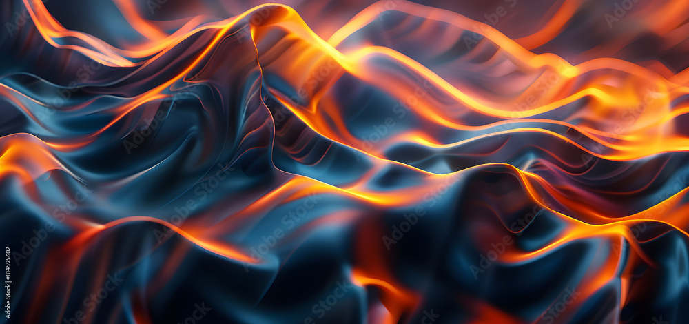 Poster contemporary digital abstract 3d backdrop with empty space.