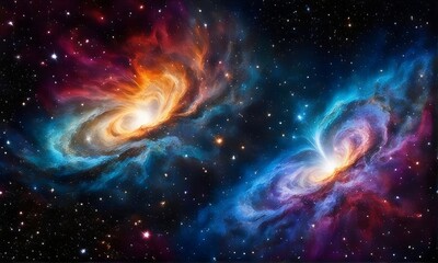 Colorful space galaxy cloud nebula. space background with bright Starry night sky. Supernova background wallpaper. Universe science, astronomy, cosmos, nebula abstract