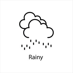 Rainy Vector icon