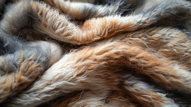 piel de animal con arrugas en plano detalle