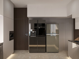 contemporary Kitchen interior in a modern house