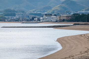 静かな瀬戸内海　津田の松原（香川県さぬき市）