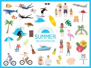 夏　バカンス　旅行　海