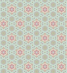 Illustration of a vibrant seamless pattern