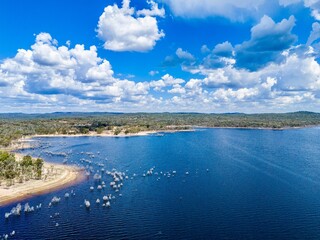 Aerial View at Copeton Dam North shores near Inverell, New South Wales, Australia