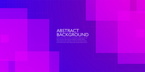 Colorful purple and pink gradient vector background with square overlap design. Shadow decorative design in simple style with lines. Best design for your ad, poster, banner. Eps10 vector