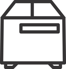 Obraz premium steel box safe icon 