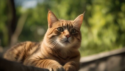 ひなたぼっこをする猫 cat basking in the sun