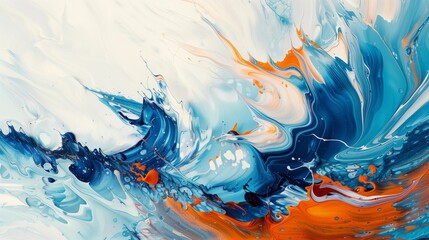 Abstract background of oil paint splashes