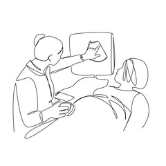 doctor doing ultrasound on pregnant woman