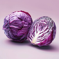 Obraz premium 적양배추 red cabbage 