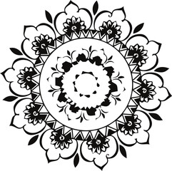 Beautiful mandala art, vector mandala design