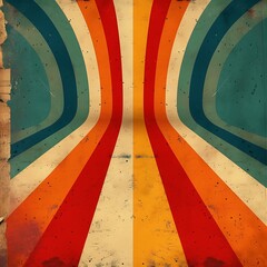Retro groovy background. 70's vibes vector design. trendy and funky retro wallpaper