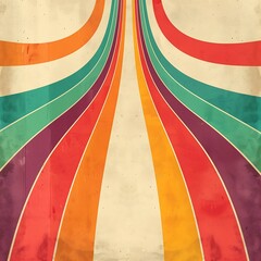 Retro groovy background. 70's vibes vector design. trendy and funky retro wallpaper