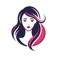Beauty Women's salon parlour logo vector icon illustration
