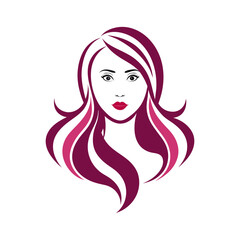 Beauty Women's salon parlour logo vector icon illustration