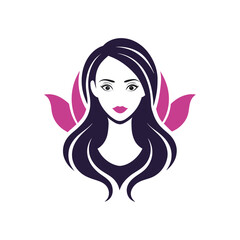 Beauty Women's parlour logo vector icon illustration