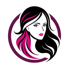 Beauty Women's parlour logo vector icon illustration