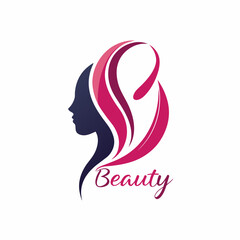 Beauty Women's salon parlour logo vector icon illustration