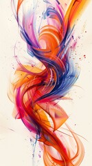 Bright abstract twist shape.