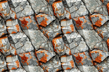 rock texture background, wild rough stone wall, seamless pattern