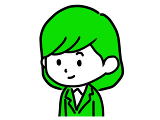 スーツを着た女性のイラスト①