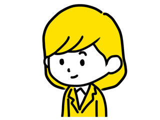 スーツを着た女性のイラスト②