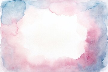 watercolor pink background. watercolor background with clouds