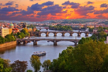 Naklejka premium Prague city