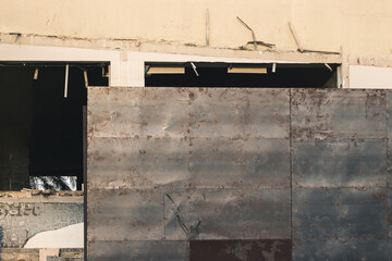 Grunge texture of a building with copyspace