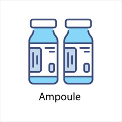 Ampoule Vector icon 