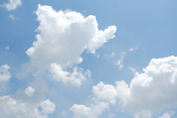 blue sky with cloud. natural background with copy space.