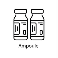 Ampoule Vector icon 