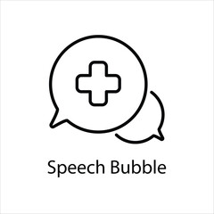 Speech Bubble Vector icon