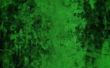 Scraped green background, Green Abstract Background, Green cracked wood background, Green textured paper or concrete wall wide banner background