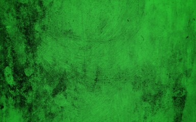 Scraped green background, Green Abstract Background, Green cracked wood background, Green textured paper or concrete wall wide banner background