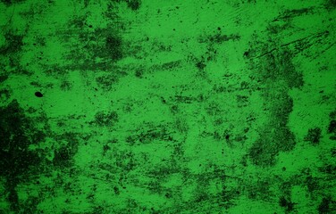 Scraped green background, Green Abstract Background, Green cracked wood background, Green textured paper or concrete wall wide banner background